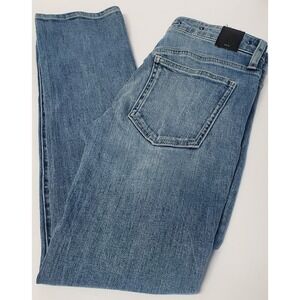 HALE Jeans 26x29 Elba Iconic Lt. Denim Wash Studded Sides & Waist Black Nickel